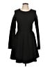 Lulus Solid Black Casual Dress Size L - photo 1