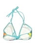 Unbranded Floral Blue Swimsuit Top Size M - photo 2