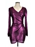 Unbranded Metallic Purple Cocktail Dress Size L - photo 1