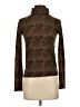 Zara Basic Animal Print Brown Turtleneck Sweater Size S - photo 1