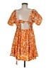 Shein Paisley Orange Casual Dress Size 6 - photo 2