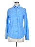 Unbranded Stripes Blue Long Sleeve Button-Down Shirt Size L (estimated) - photo 1