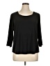 Chico's Black 3/4 Sleeve Top Size XL (3) - photo 1