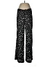 Assorted Brands 100% Polyester Stars Black Casual Pants Size M - photo 1