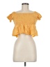 Style Envy Yellow Short Sleeve Top Size M - photo 1