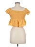 Style Envy Yellow Short Sleeve Top Size M - photo 2