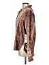 Scully Animal Print Brown Long Sleeve Blouse Size L - photo 5