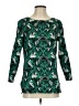 J.Crew 100% Polyester Green 3/4 Sleeve Top Size 4 - photo 1