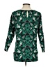 J.Crew 100% Polyester Green 3/4 Sleeve Top Size 4 - photo 2
