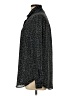 Mossimo 100% Polyester Tweed Black Long Sleeve Blouse Size L - photo 5