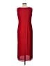 Studio 1 100% Polyester Solid Red Casual Dress Size 10 (petite) - photo 2
