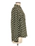 Express Outlet 100% Polyester Chevron-herringbone Green Long Sleeve Blouse Size M - photo 4