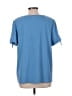 PASSPORTS 100% Polyester Blue Short Sleeve Blouse Size L - photo 2
