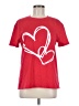 Unbranded Hearts Red Short Sleeve T-Shirt Size M - photo 1