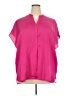 Lane Bryant 100% Polyester Pink Short Sleeve Blouse Size 18 - 20 Plus - photo 1