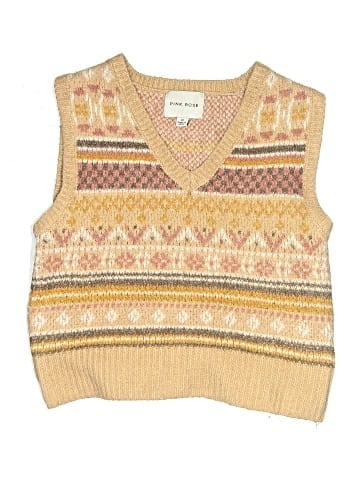 Pink Rose Sweater Vest (view 1)