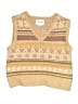 Pink Rose Tan Sweater Vest Size M (kids) - photo 1