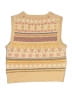 Pink Rose Tan Sweater Vest Size M (kids) - photo 2