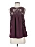 Chelsea28 100% Polyester Burgundy Sleeveless Blouse Size XS - photo 1