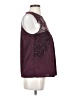 Chelsea28 100% Polyester Burgundy Sleeveless Blouse Size XS - photo 4
