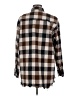 Assorted Brands 100% Cotton Plaid Brown Long Sleeve Button-Down Shirt Size M - photo 2