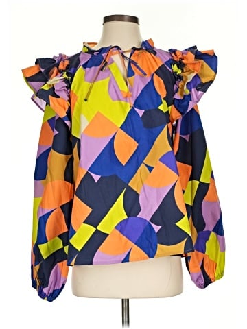 Peach Love Long Sleeve Blouse (view 1)