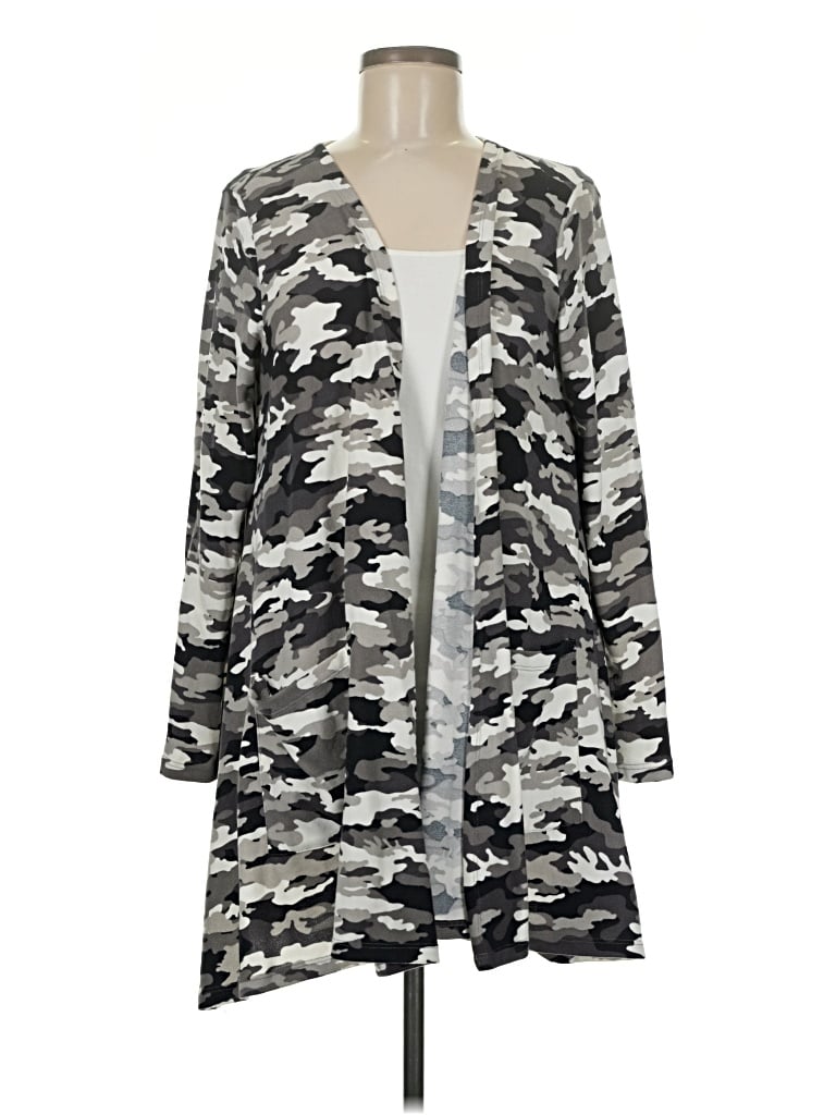 Pre-owned Lularoe Kimono In Gray