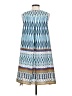Muse 100% Polyester Print Blue Casual Dress Size 2 - photo 2