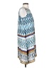 Muse 100% Polyester Print Blue Casual Dress Size 2 - photo 4