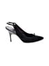 Chanel Black Suede Slingback Heels Size EU 40 1/2 - photo 1