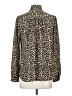 J.Crew Factory Store 100% Polyester Animal Print Brown Long Sleeve Blouse Size XS - photo 2