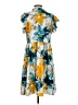 Unbranded Print Teal Blue Casual Dress Size S (estimated) - photo 2
