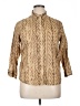 Ralph Lauren Aztec Or Tribal Print Tan Gold 3/4 Sleeve Button-Down Shirt Size XL - photo 1