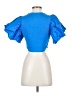 Zara Blue Short Sleeve Top Size S - photo 2
