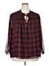 Tommy Hilfiger 100% Polyester Red Long Sleeve Blouse Size 2X - photo 1