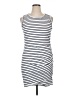 BTFBM Stripes White Casual Dress Size XL - photo 1