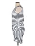 BTFBM Stripes White Casual Dress Size XL - photo 5