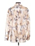 Martha Stewart Floral Tan Long Sleeve Blouse Size XS - photo 2