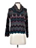 Curio Chevron-herringbone Teal Pullover Sweater Size S - photo 1
