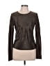 Walter Baker Metallic Brown Long Sleeve Top Size L - photo 1