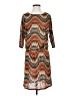 Prelude Chevron-herringbone Brown Casual Dress Size 4 - photo 1
