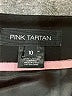 Pink Tartan Solid Black Wool Skirt Size 10 - photo 4