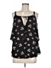 Sienna Sky 100% Polyester Black Sleeveless Blouse Size M - photo 1