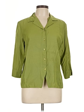 Karen Scott 3/4 Sleeve Button-Down Shirt (view 1)