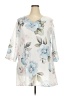 Unbranded White 3/4 Sleeve Blouse Size 2X - photo 1