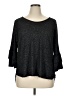 Green Envelope Black Pullover Sweater Size 1X - photo 1