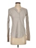 NSF 100% Cotton Gray Long Sleeve Blouse Size P (petite) - photo 1