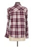 Thread & Supply 100% Rayon Plaid Burgundy Long Sleeve Button-Down Shirt Size M - photo 2