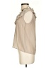 Floreat 100% Silk Tan Sleeveless Silk Top Size 0 - photo 5