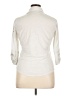 Almost Famous Ivory 3/4 Sleeve Button-Down Shirt Size 1X - photo 2
